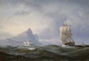 Anton Melbye, Sailing ship off Gibraltar